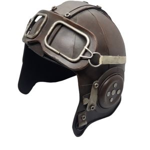 Vintage Decorative Metal Pilot Helmet Trinket